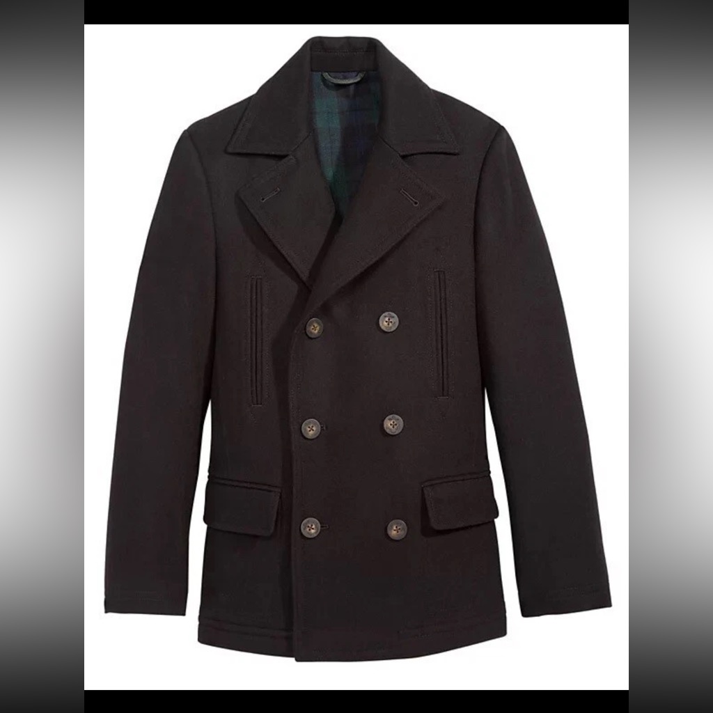 Nwt Lauren Ralph Lauren Big Boys Plain Regular Overcoat Black - 8, 12, 20